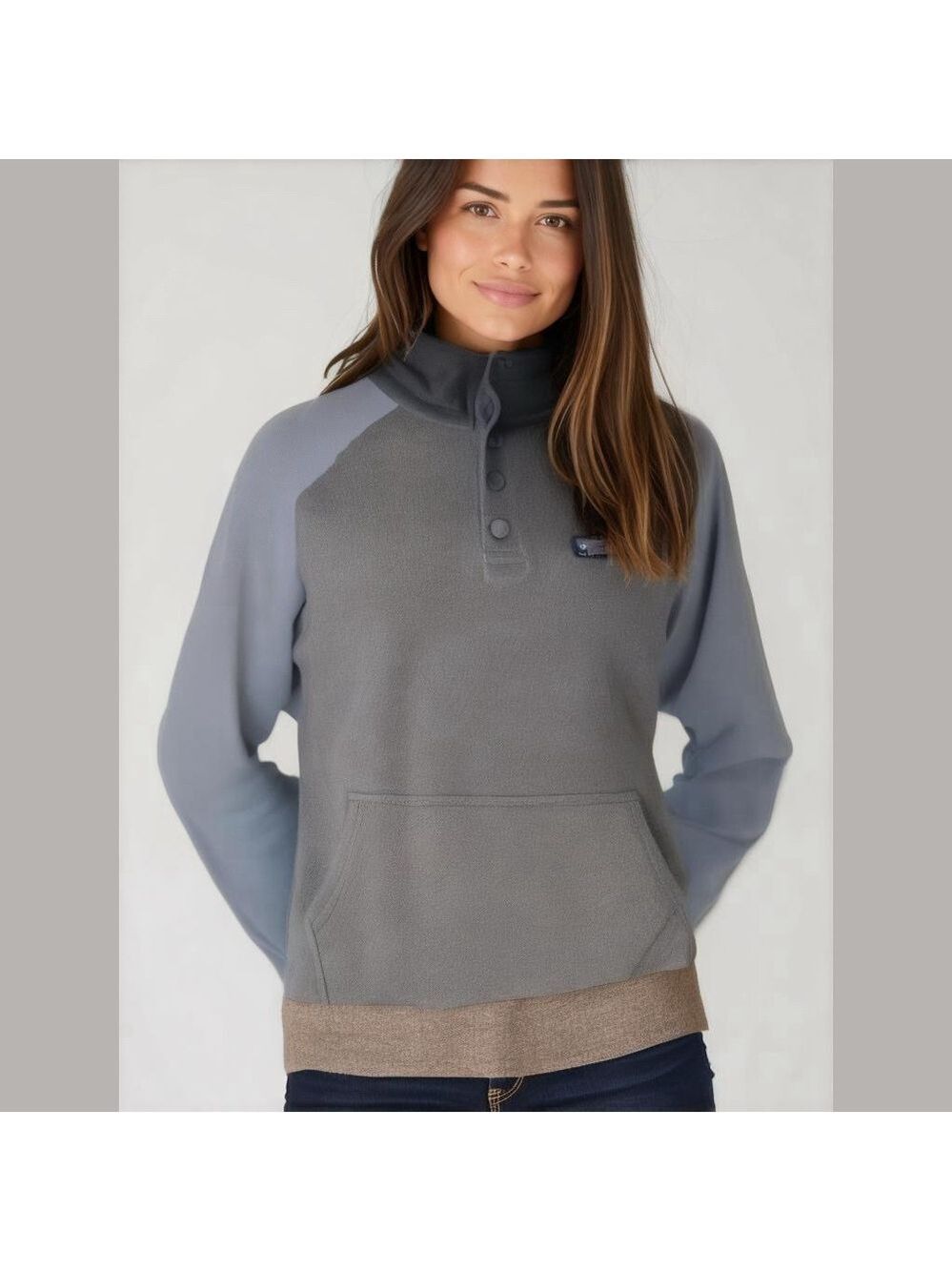 Women's Patagonia Pullover XS Gray Blue Fleece